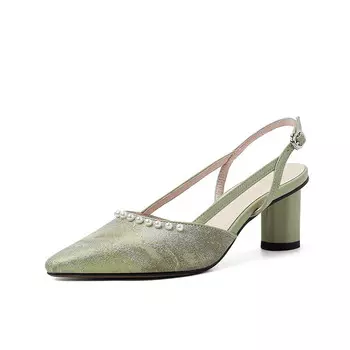 Туфли женские на высоком каблуке Pvaj, цвет Grass Green