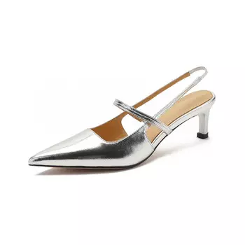 Туфли женские на высоком каблуке Pvaj, серебряный