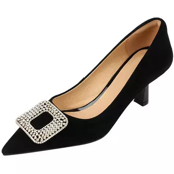 Туфли женские на высоком каблуке Pwpj, черный