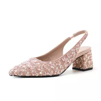 Туфли женские на высоком каблуке Pwpj, розовый