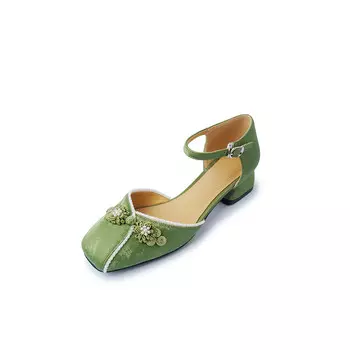 Туфли женские на высоком каблуке Pwpj, зеленый