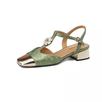 Туфли женские на высоком каблуке Pwpj, зеленый