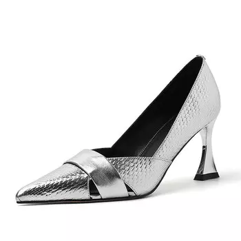 Туфли женские на высоком каблуке Qiaoliner, золотой