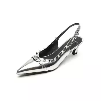 Туфли женские на высоком каблуке Qiaoliner, золотой