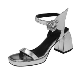 Туфли женские на высоком каблуке Raphael Sona, серебряный