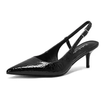 Туфли женские на высоком каблуке Raphael Sona, цвет Black 9cm