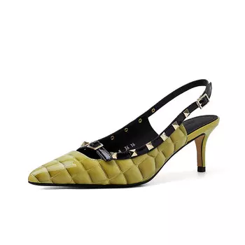 Туфли женские на высоком каблуке Raphael Sona, зеленый