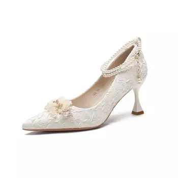 Туфли женские на высоком каблуке Rosedoris, белый