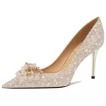 Туфли женские на высоком каблуке Rosedoris, цвет Champagne