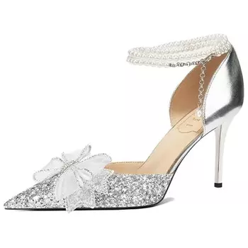 Туфли женские на высоком каблуке Rosedoris, серебряный