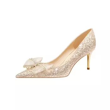 Туфли женские на высоком каблуке Ruby L, цвет SILVER 6.5CM