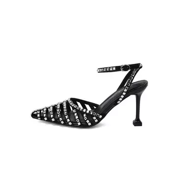 Туфли женские на высоком каблуке Schilling, цвет Black low heel