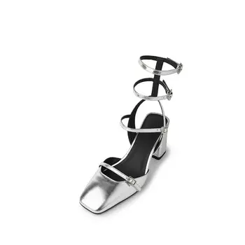 Туфли женские на высоком каблуке Schilling, серебряный