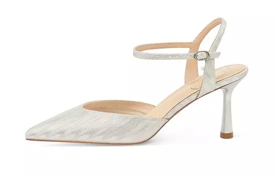 Туфли женские на высоком каблуке серебряный 7Or9, серебряный