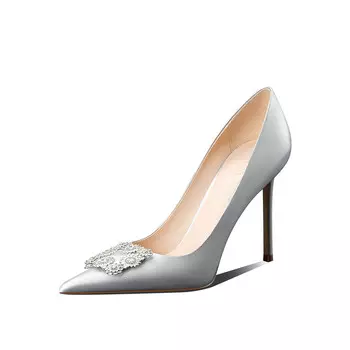 Туфли женские на высоком каблуке серебряный Miss Left, серебряный