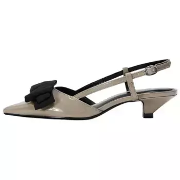 Туфли женские на высоком каблуке серый Zara