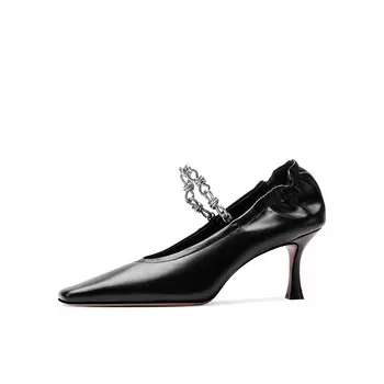 Туфли женские на высоком каблуке Shesrim, черный