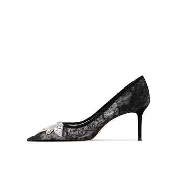 Туфли женские на высоком каблуке Shesrim, черный