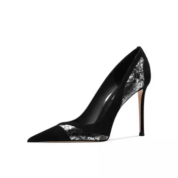 Туфли женские на высоком каблуке Shesrim, черный