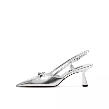 Туфли женские на высоком каблуке Shesrim, серебряный