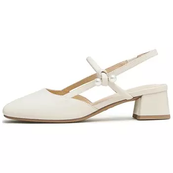 Туфли женские на высоком каблуке Teenmix, бежевый