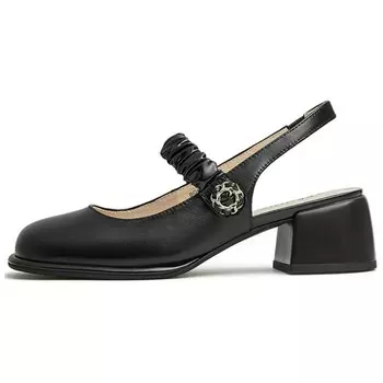 Туфли женские на высоком каблуке Teenmix, черный