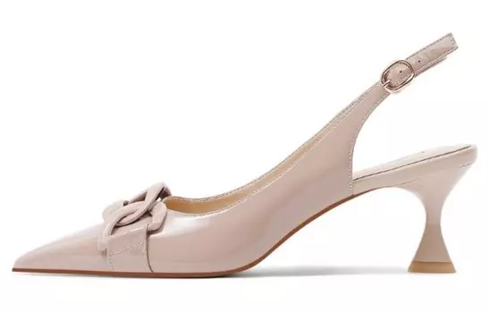 Туфли женские на высоком каблуке телесные Cameido, цвет Nude