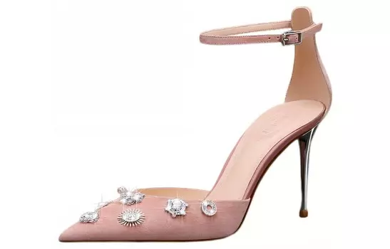 Туфли женские на высоком каблуке телесные Miss Left, цвет Nude