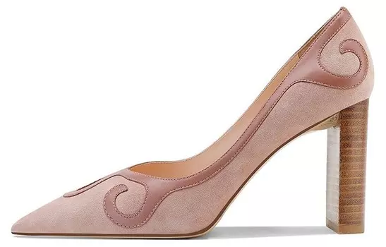 Туфли женские на высоком каблуке телесные Shudaier, цвет Nude