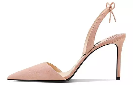 Туфли женские на высоком каблуке телесные Shudaier, цвет Nude