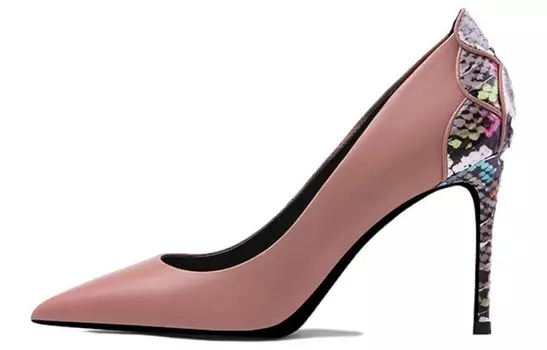 Туфли женские на высоком каблуке телесные Shudaier, цвет Nude