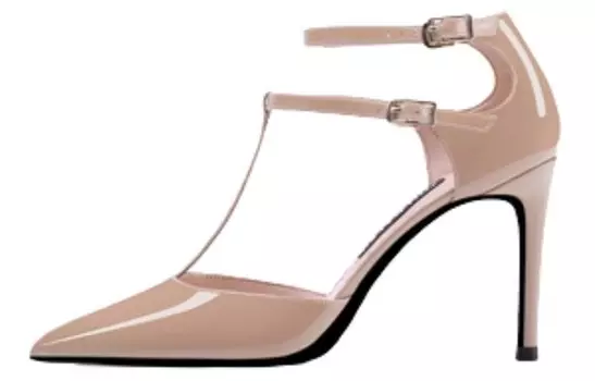Туфли женские на высоком каблуке телесные Shudaier, цвет Nude