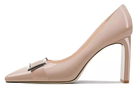 Туфли женские на высоком каблуке телесные Shudaier, цвет Nude