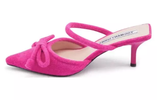 Туфли женские на высоком каблуке Toomanyshoes, цвет Rose Red
