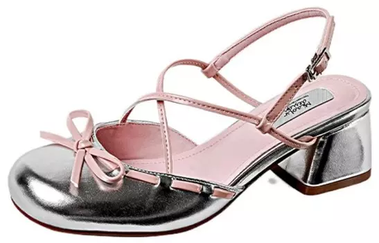 Туфли женские на высоком каблуке Wonderful Couple, цвет Silver Pink