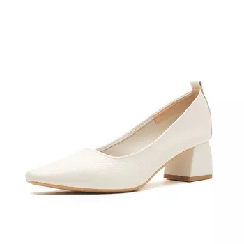 Туфли женские на высоком каблуке Yafei Xuanyu, белый