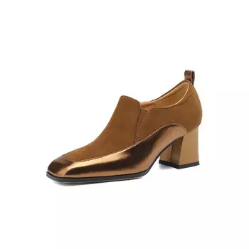 Туфли женские на высоком каблуке Yikefei, цвет Bronze