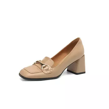 Туфли женские на высоком каблуке Yikefei, цвет Apricot