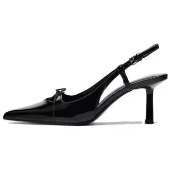 Туфли женские на высоком каблуке Zara, черный