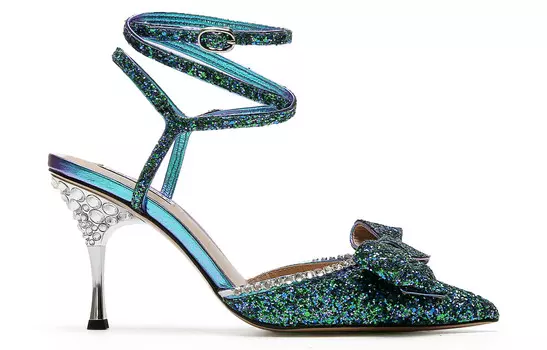 Туфли женские на высоком каблуке зеленый Blocco5