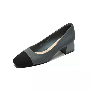 Туфли женские на высоком каблуке зеленый Dme