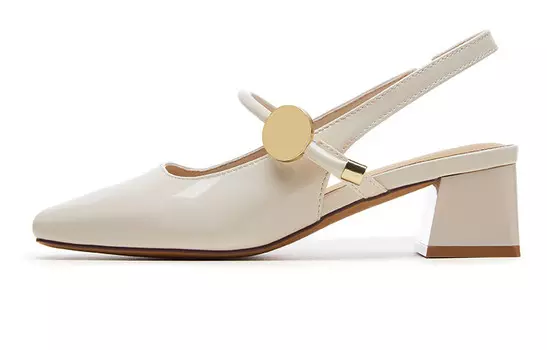 Туфли женские на высоком каблуке Zgr, бежевый