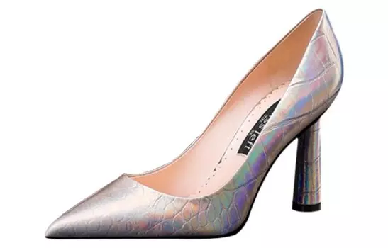 Туфли женские на высоком каблуке золотой Miss Left, золотой