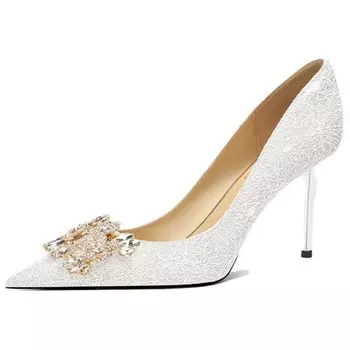 Туфли женские на высоком каблуке Zubumei, белый