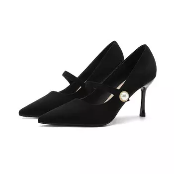 Туфли женские на высоком каблуке Zubumei, черный