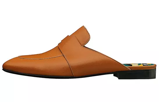 Туфли женские низкие Herms Catena Palm Tree, коричневый