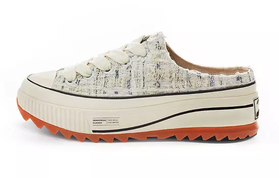 Туфли женские парусиновые низкие из ткани белые Excelsior