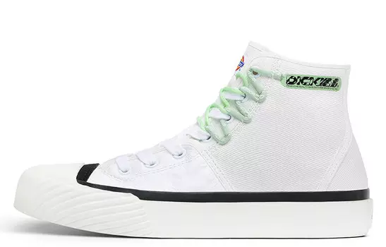 Туфли женские парусиновые высокие белые Dickies