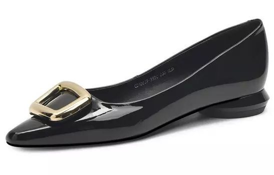 Туфли женские повседневные Women's Casual Shoes Women's Low-Top Black Cameido