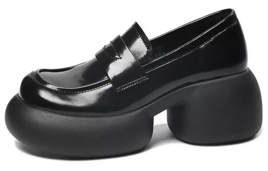 Туфли женские повседневные Women's Casual Shoes Women's Low-Top Black Cameido